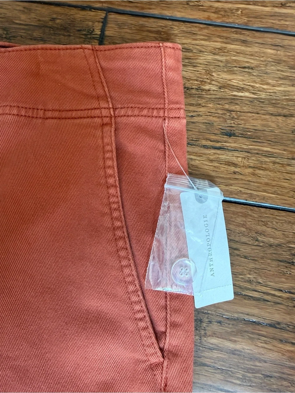 NWT Pilcro Anthropologie Relaxed Cuff Pants Orange Size 34 Boho